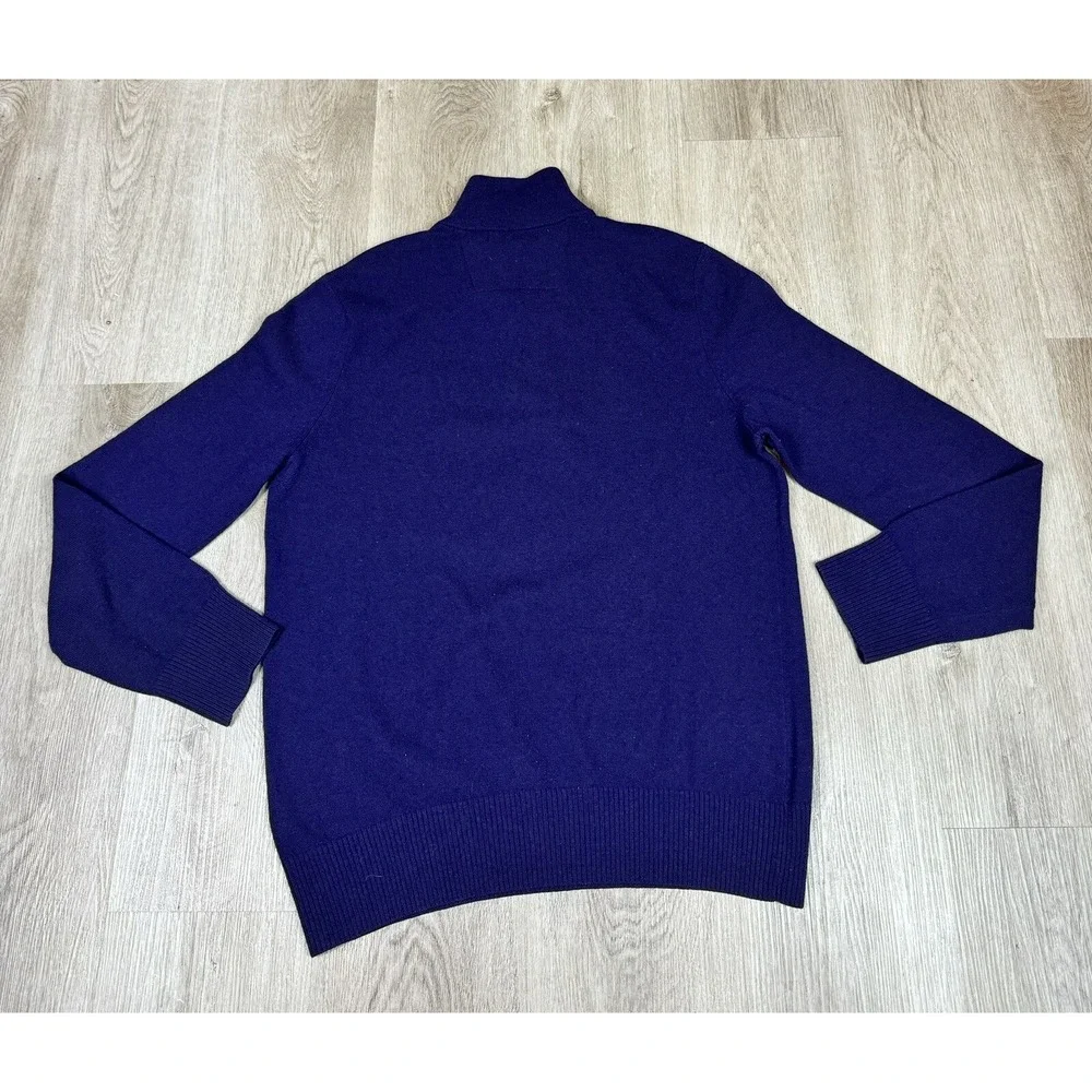 Banana Republic Mens Sweater Mock‎ Neck Button Placket Knit Pullover Casual